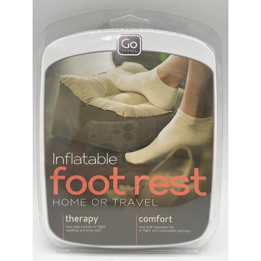 Inflatable Foot Rest For Home Or Travel - Therapeutic Comfort And Support